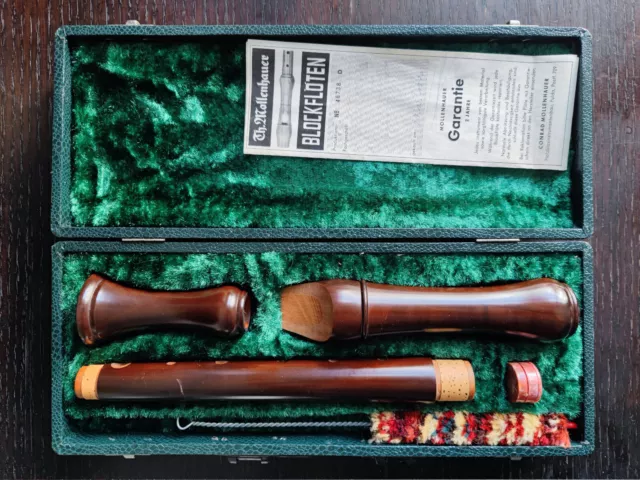 Vintage Mollenhauer Recorder Flute- 1972 - As new condition, original box