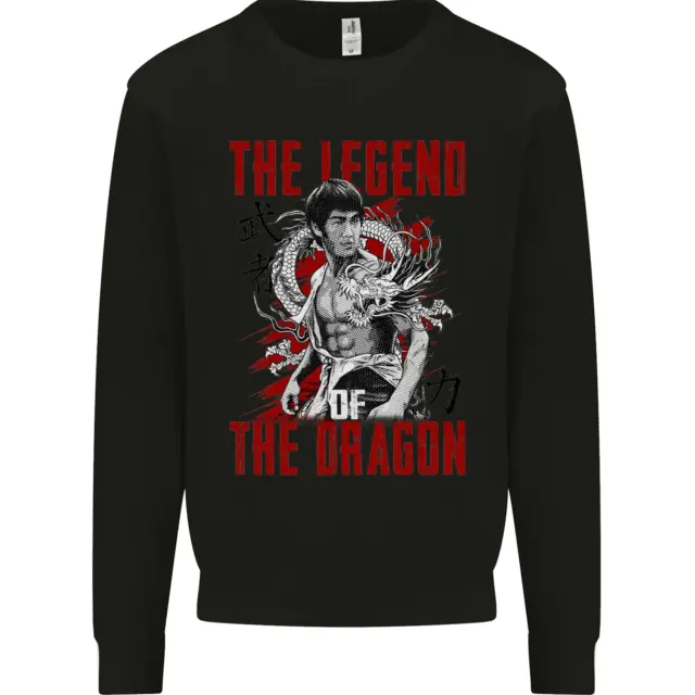 Felpa maglione Legend of the Dragon MMA Arti Martial Arts Movie da uomo