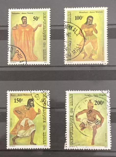 Mali - Set Danze 1991 Fine Usato Sg 1168-1771