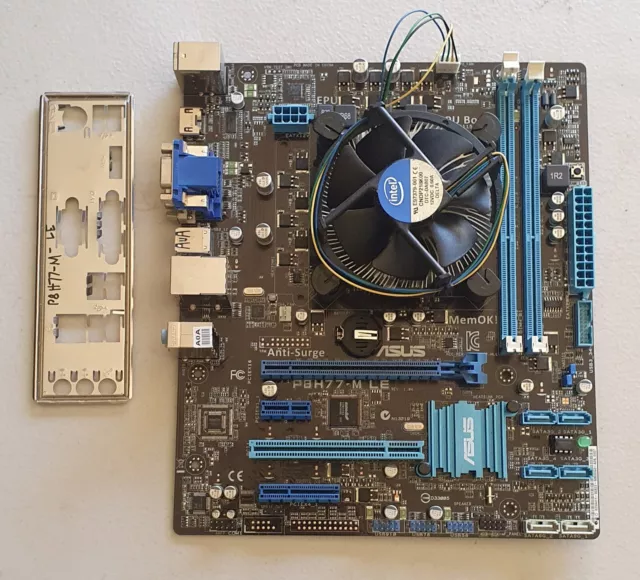 AU seller ASUS P8H77-M LE mATX LGA1155 DDR3 motherboard USB3.0 HDMI i3-2120