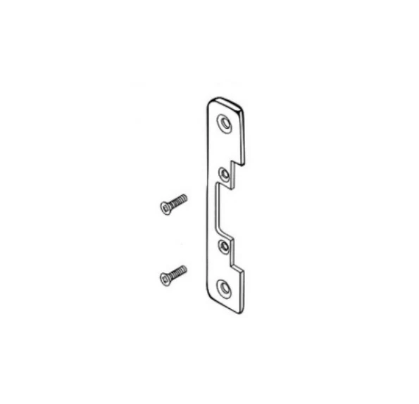 HES Radius Corners and Flat Faceplate, 6 7/8" × 1 1/4" Stainless Steel 503-630