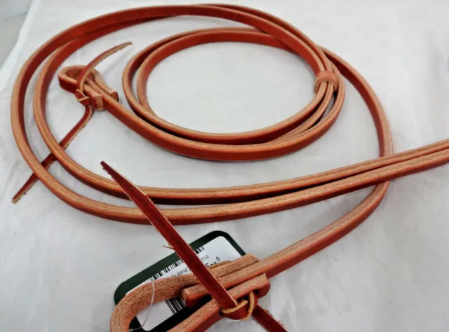 Pony Harness Leather Split Reins Water Ties Western Small Horse Tack Berlin Pair