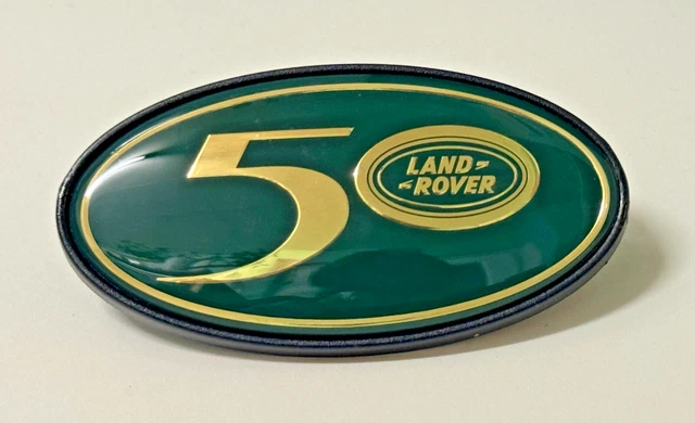 LAND ROVER 50TH Anniversary Grille Badge / Tailgate Badge (1998 ...