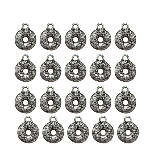 20 Stück Alloy Peace Buckle Anhänger Charms DIY Schmuck Herstellung Zubehör für 6