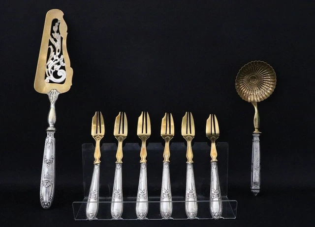 Antique silver, cutlery, France, 950/800, 289.9 g/ 10.22 oz