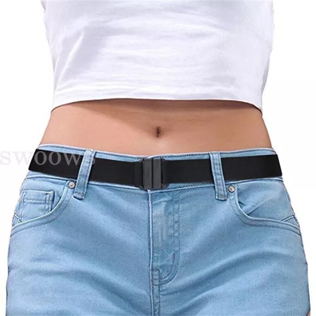 Buckle-free Elastic Womens Comfortable Invisible Belt for Jeans No Bulge 2