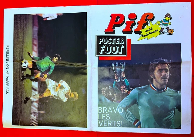 Miroir Du Football N°230 De 1975 - OM 1-2 ASSE + Poster St-Etienne - Rare