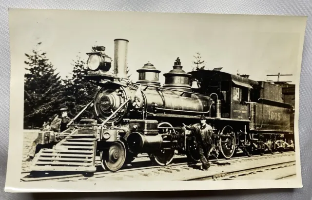 Vintage Photograph From 1900’s Locomotive Train 1608 Southern Pacific Lines B&W