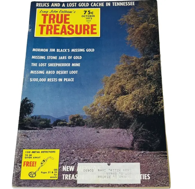 1973 True Treasure Hunting Magazine Metal Detecting Lost Gold Cache In Tennessee
