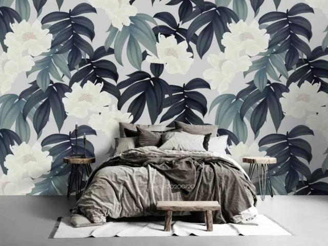 3D Tropic Leaves Seamless Wallpaper Wall Mural Removable Self-adhesive 194