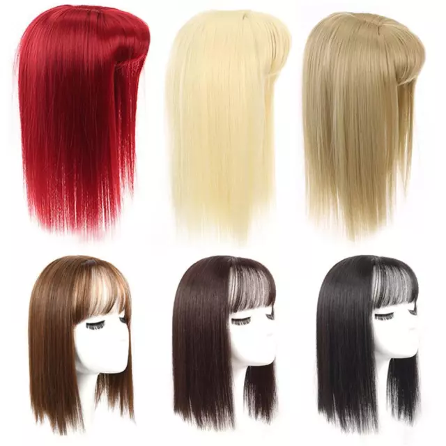Long Straight Hair Toppers Clip Hair Extensions Synthetic Hair Topper-Natural т: