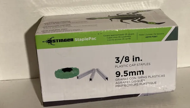 3/8 in - 9.5mm Staplepac 2016 per box | Stinger Staples New Sealed Box