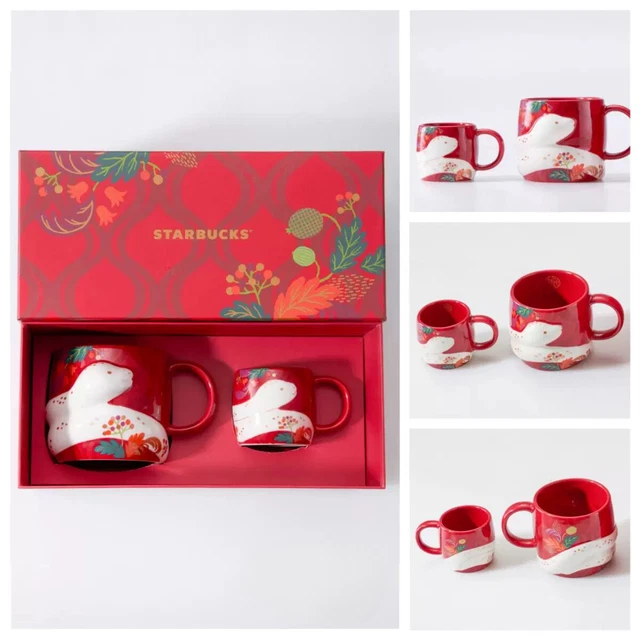 STARBUCKS 2025 CHINA Year of Snake 12oz and 3oz Mug Set 76.92