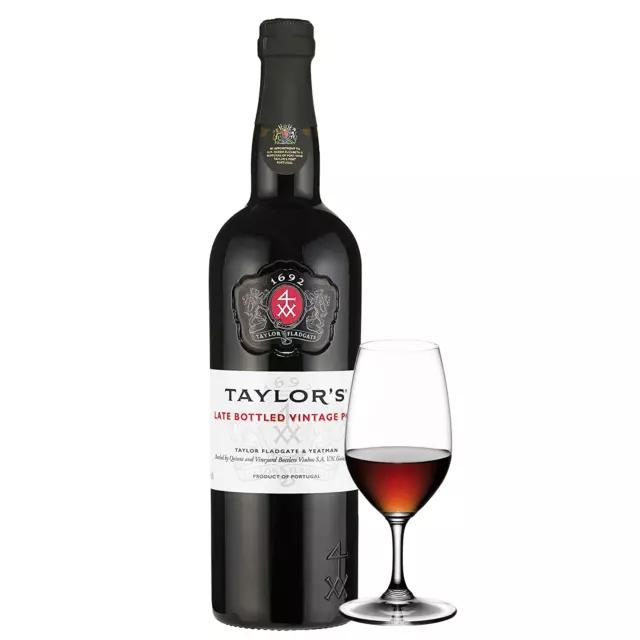 Taylors LBV Port 75cl & Branded Port Glass