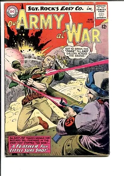 Our Army At War 145 Fn- Sgt Rock Kubert C/A  1964