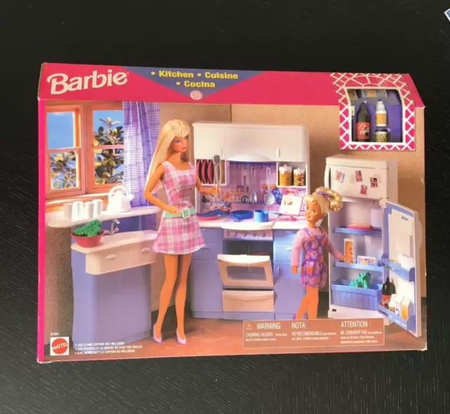 MATTEL BARBIE 1998 Vintage Kitchen Play Set For Your