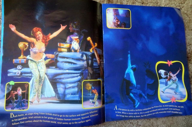 DISNEY ON ICE presents The Little Mermaid Oversized Program 1998 ...