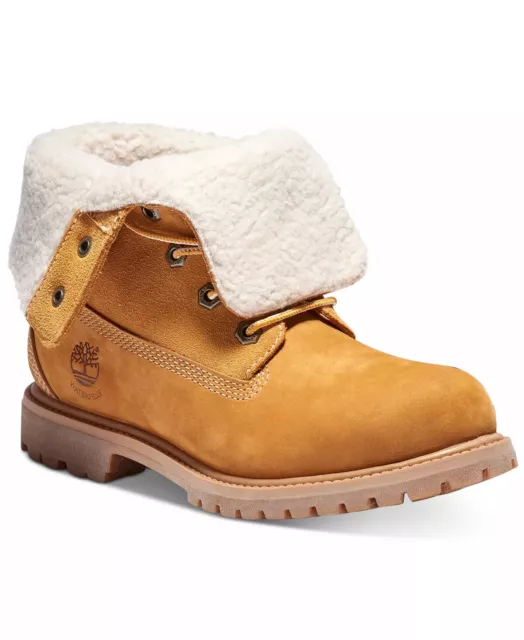 Timberland Women's Authentics Teddy Fleece Fold-Down, Light Brown