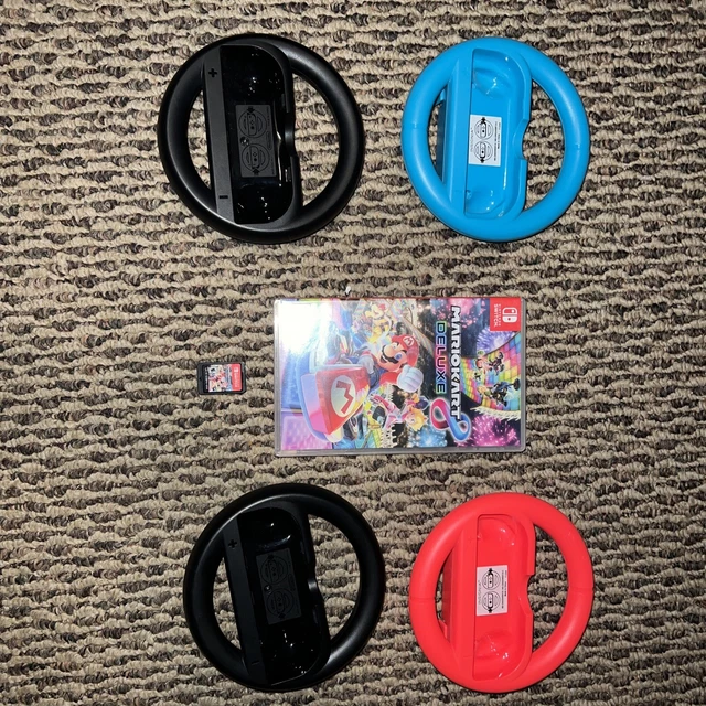 SUPER MARIO KART 8 Deluxe Nintendo Switch With 4 Steering Wheel