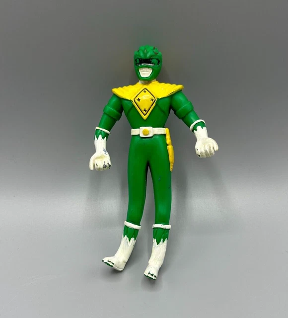 VINTAGE 90'S SABAN Mighty Morphin Power Rangers Green Ranger Rubber ...