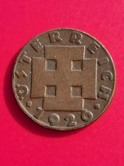 1926 Austria 2 Groschen Coin