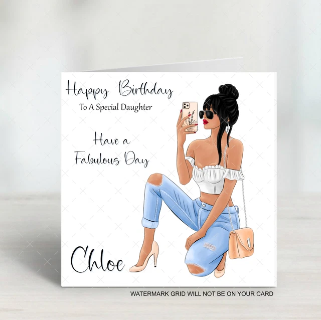 thumbnail image 2 of Personalised FRIENDS TV Show Birthday Card For Daughter, Niece - Print Zania 2 of 5