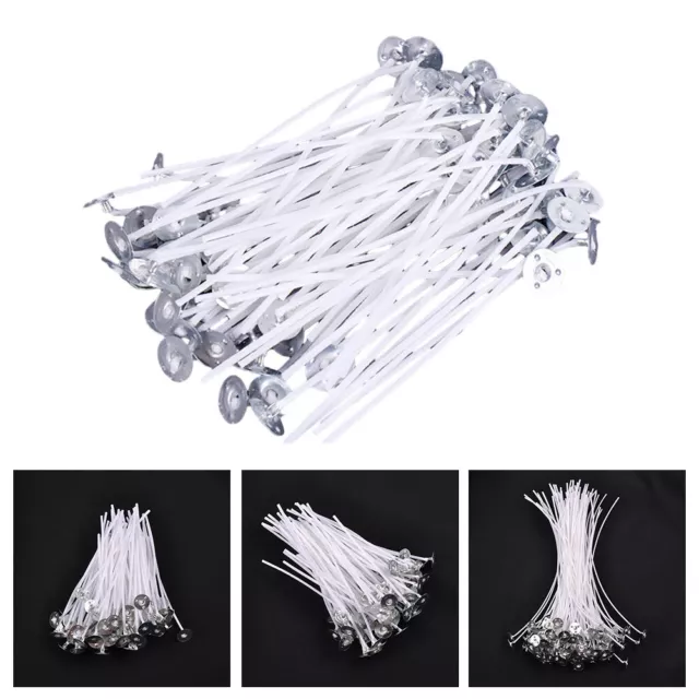 Candle Wick Roll, 200ft 24-ply Braided Wick Spools, 50pcs Candle Wick  Holders, 100pcs Metal Support Sheets, 100pcs Candle Wire Stickers For  Candle DIY