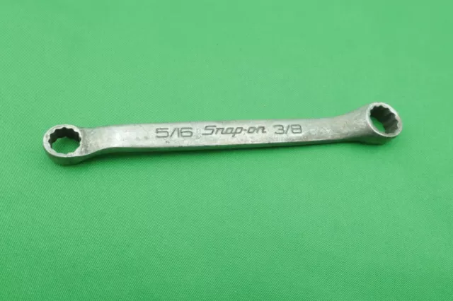 Snap On XS1012A Short Offset Box Wrench 12 Point SAE 5/16 & 3/8 Unfinished