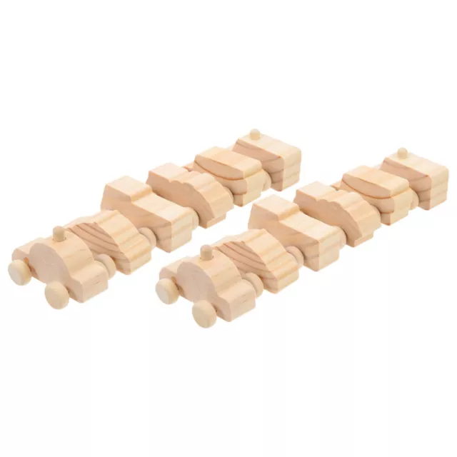 12pcs Unfinished Wooden Cars Small Cars Models Diy Blank Car Toys Handcrafted