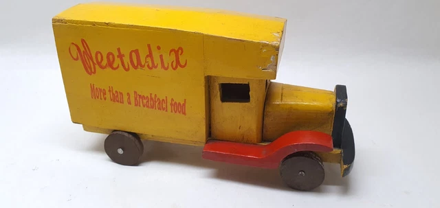 Antik Lastwagen Werbung Holz Weetabix Written Weetadix