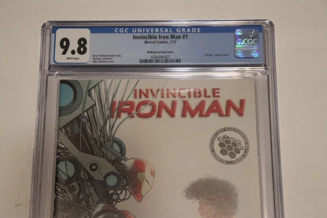 Invincible Iron Man #1 CGC 9.8 Steam Variant 1:10 McKone 1st Riri Williams Solo 2