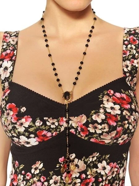 DOLCE & GABBANA Superb BUSTIER Floral Garland WIGGLE Dress 40 IT / 8 UK DOLCE & GABBANA Superb BUSTIER Floral Garland WIGGLE Dress 40 IT / 8 UK
