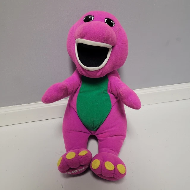 VINTAGE 1992 PLAYSKOOL TALKING BARNEY Plush Dinosaur Doll Tested 25.00
