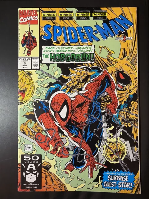 Marvel Comics Spiderman The Hobgoblin part 1 of 2 Vol 1 no. 6 January 1991