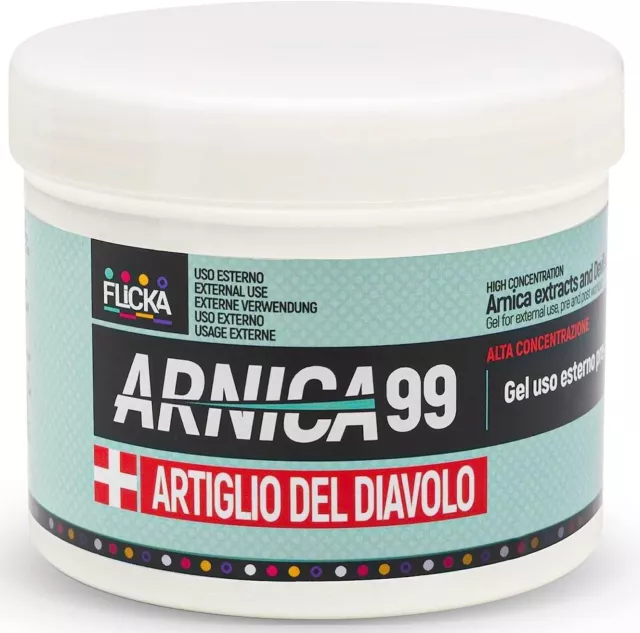 Arnica 99 + Artiglio del Diavolo Gel 500 ml  per Cavalli Uso Umano