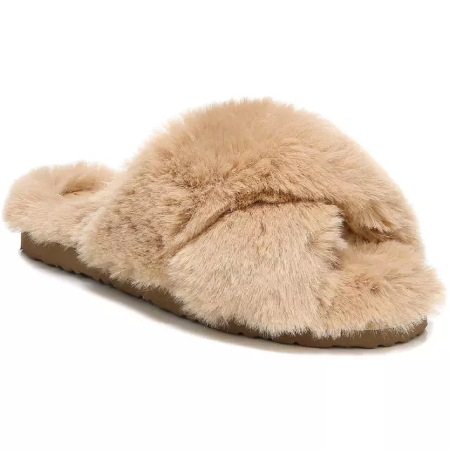 Sam Edelman Womens Jeane Faux Fur Padded Insole Scuff Slippers Shoes BHFO 7997