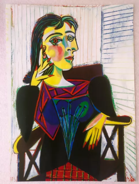 PICASSO PABLO affiche originale " DORA MAAR ASSISE "