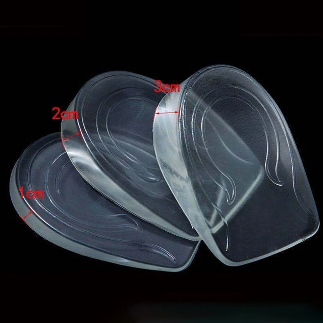 Scarpe Silicone Tacco Più Alto Da Camminata Aumento Inserto Soft Gel Invisibile
