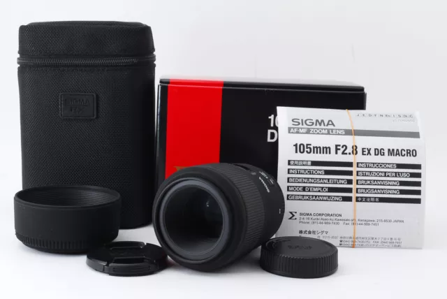 [MINT/w BOX] SIGMA 105mm F2.8D EX DG MACRO AF Lens for Nikon F Mount From JAPAN