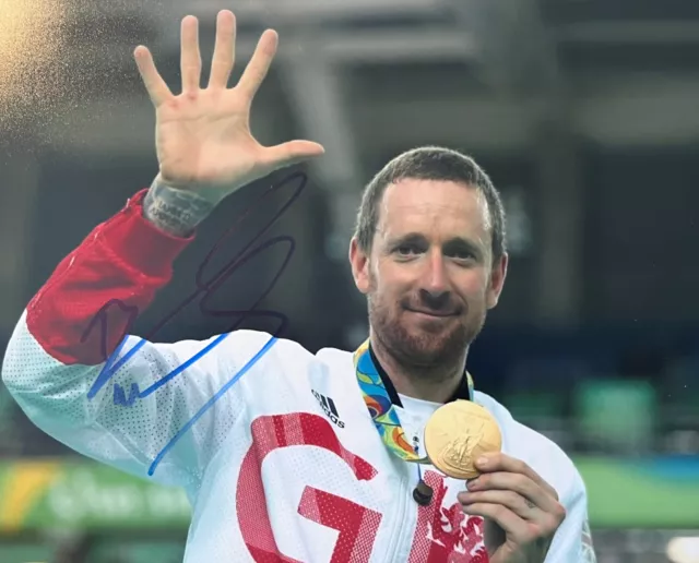 Hand signed photo of BRADLEY WIGGINS, CYCLING, OLYMPICS  autograph