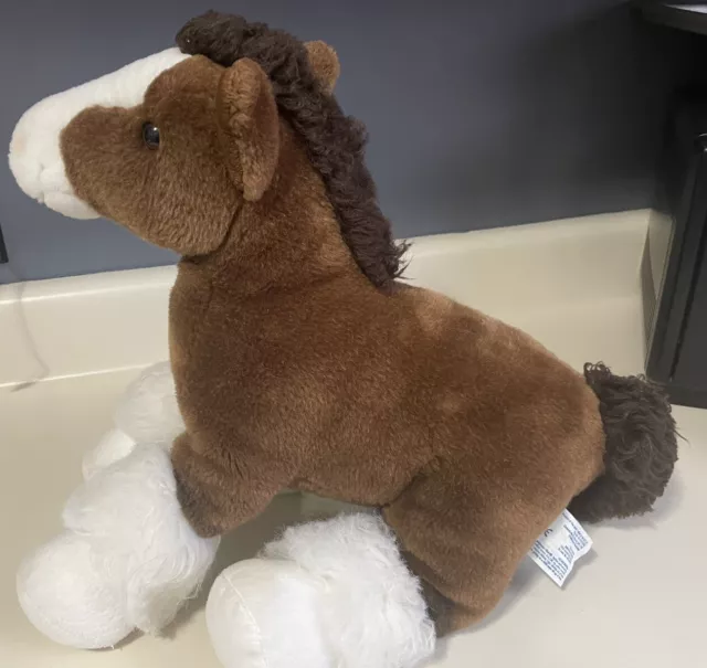 Build A Bear Horse Stuffed Animal, Brown And White