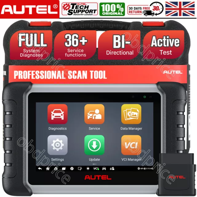 2023 Autel MaxiCOM MK808BT PRO Scanner Car Bi-Directional Diagnostic Scan Tool