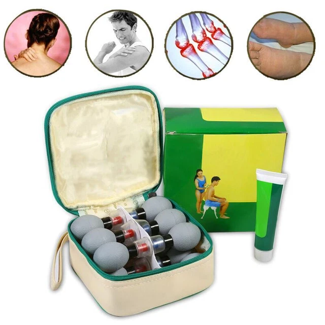 Set Coppettazione Magnetica Terapeutica | Digitopressione Moxibustione TCM Aspirapolvere Haci