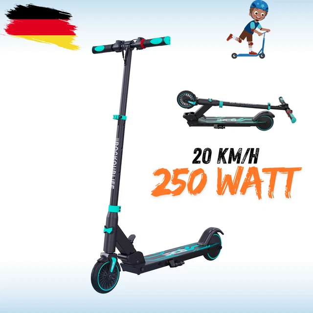 E-SCOOTER RCB R15 Kinder Elektroroller 20km/h Kinderroller ab 8 Jahren