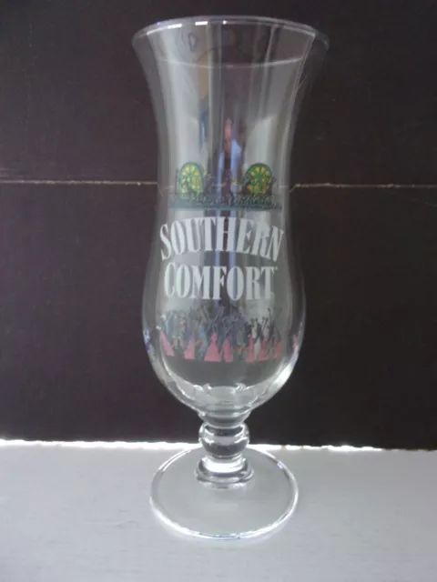 Southern Comfort Hurricane Glass.  Tall Cocktail Glass.  PERFECT CONDITION.