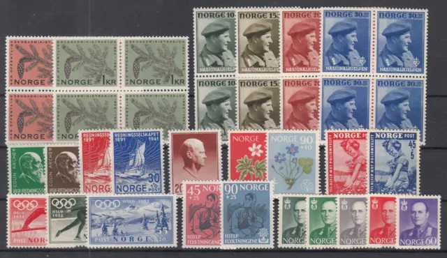 Is16625/ Norway – 1941 / 1962 Mint Mnh Selection – Cv 200 $