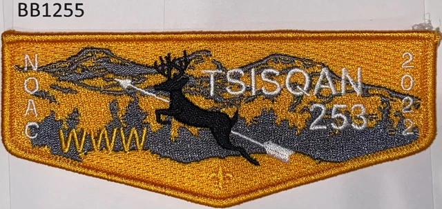 Boy Scout OA Flap Set Tsisqan Lodge 253 2022 NOAC
