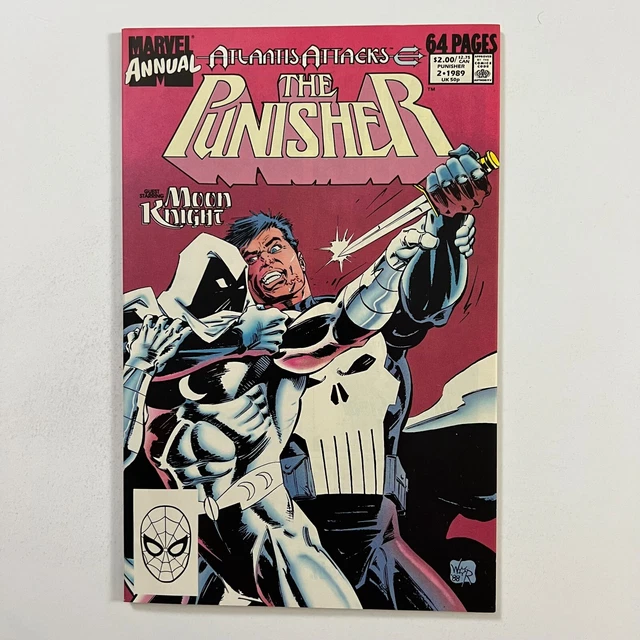 Punisher Annual 2 1St Meeting Moon Knight (1989, Marvel Comics)