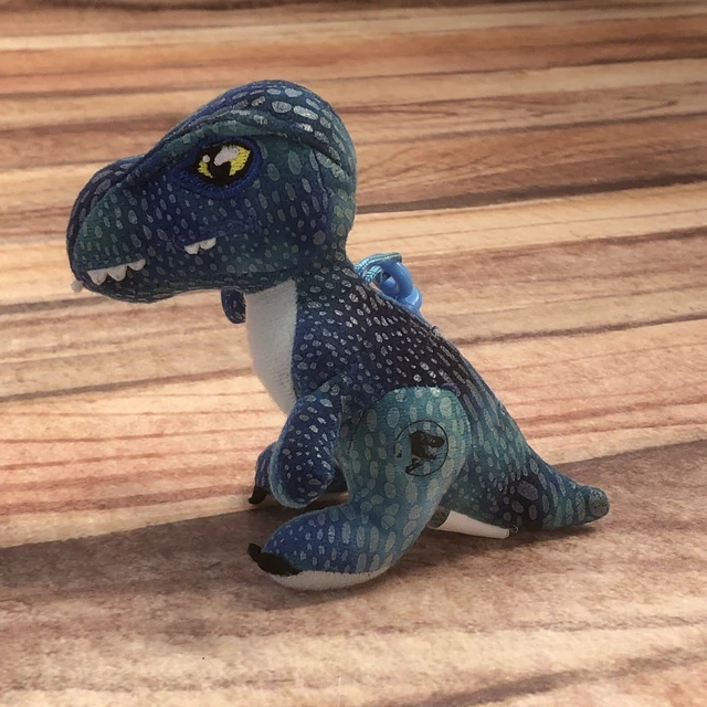 JURASSIC WORLD Blue Dinosaur Raptor Backpack Bag Clip Keyfob Slight