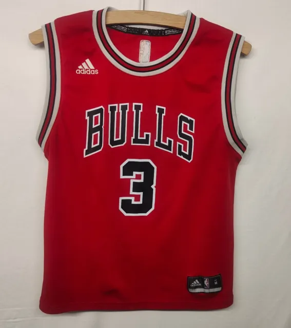 Men's Adidas Chicago Bulls Dwayne Wade 3 NBA Basketball Jersey 2016 - Size M